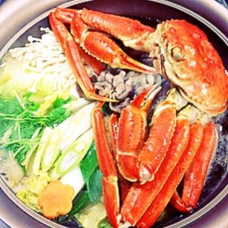 簡単！蟹と野菜鍋
